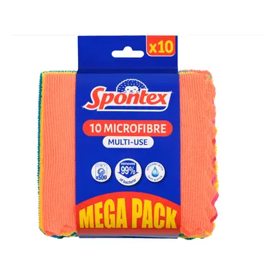 Spontex Mikroszálas mikroszálas törlőkendők 10 db MEGA PACK