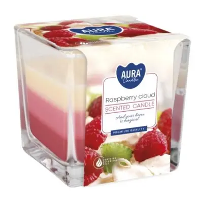 Aura /Bispol/ Tricolor gyertya 170g snk80-329 - Raspberry Cloud