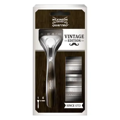 WILKINSON SWORD QUATTRO TITANIUM VINTAGE - BOOTVA + 4 CSEREFEJ