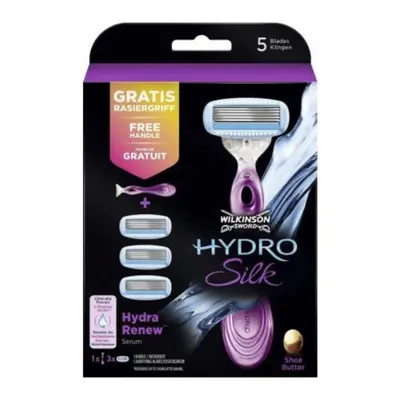 Wilkinson Sword Hydro Silk 3 db + szerkezet