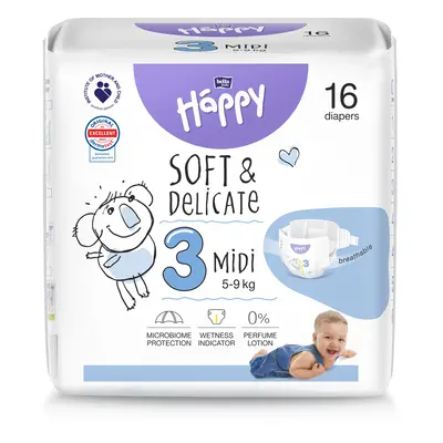 Bella HAPPY S&D 3-as méret Midi 5-9 kg 16 db