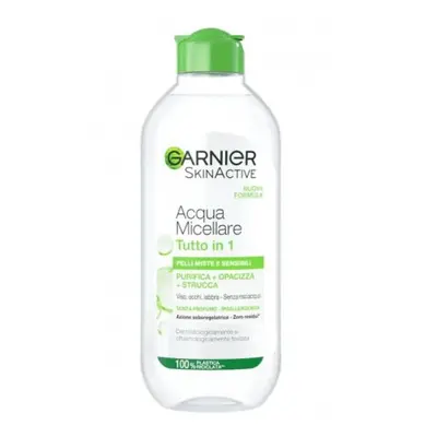 Garnier micellás víz 400 ml - 3 az 1-ben Kombinált és érzékeny bőrre (zöld)