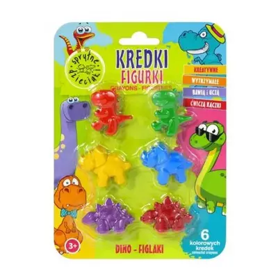 KIDS Dino zsírkréta / figurák / 6 db *