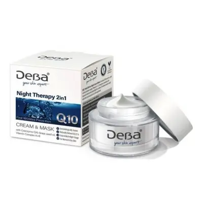 DeBa bőrkrém 50ml éjszakai - Night Therapy 2in1 Q10