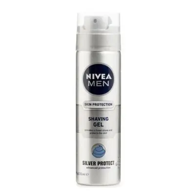 Nivea borotvagél 200 ml P - Silver Protect (bőrvédő)