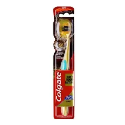 Colgate fogkefe 360° - Charcoal Gold Soft 1db