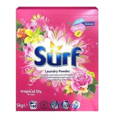 Surf mosópor 5kg (100 PD) DOBOZ - Tropical Lily&Rose