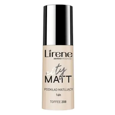 Lirene City Matt mattító folyékony smink 208 Karamell, 30 ml