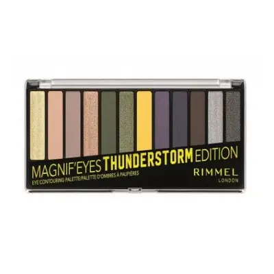 Rimmel szemhéjfesték kazetta, 12 darab, 14,2 g - MAGNIF&#39;EYES Thunderstorm Edition *