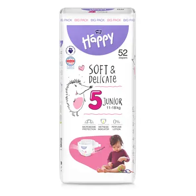 Bella HAPPY S&D 5-ös méret Junior 11-18 kg Big Pack 52 db