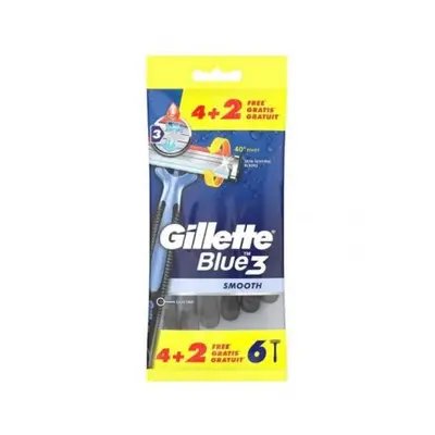 Gillette Blue3 gép 6 db - Sima (táska)