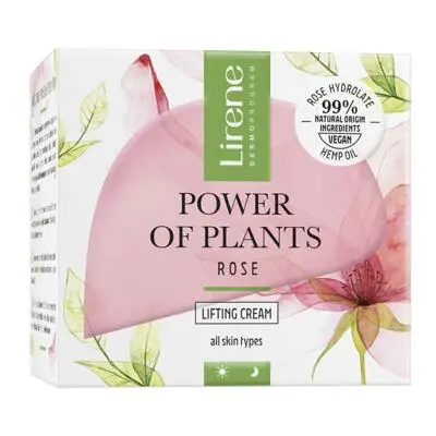 Lirene Power of Plants ROSE Linfing bőrkrém, 50 ml