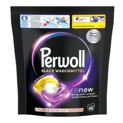 Perwoll mosógél kapszula 40 db - Renew Black