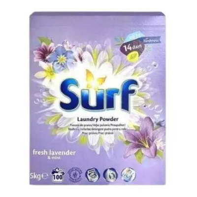 Surf mosópor 5kg (100 PD) DOBOZ - Fresh Lavender&Mint