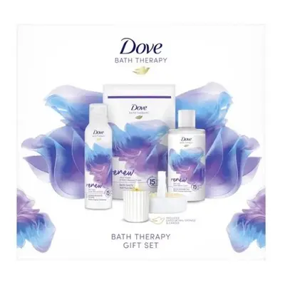 Dove kazetta 5 db D - Fürdőterápia (SG 400ml+zuhanyhab 200ml+só 400g+gyertya+szivacs)