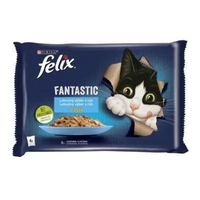 Purina Felix tasakos macska 4x85g - Lazac és lepényhal