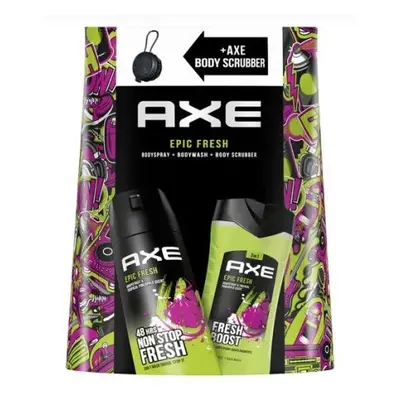 Axe kazetta 3 db - Epic Fresh (tusfürdő 250 ml + dezodor 150 ml + szivacs a mosáshoz)