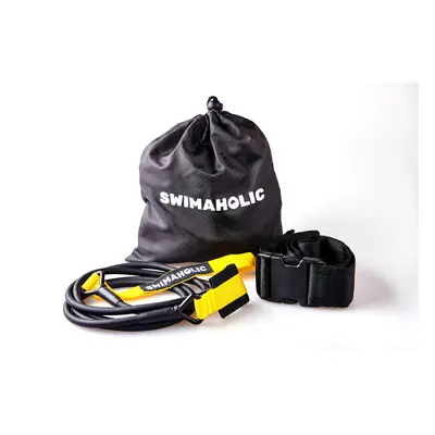 Erősítő gumi úszóknak swimaholic safety cord short belt sárga