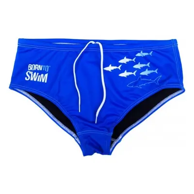 Férfi úszónadrág borntoswim sharks brief blue m