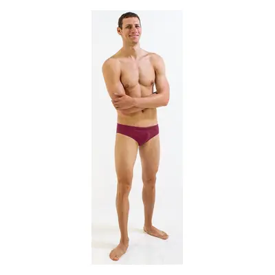 Férfi úszónadrág finis brief solid cabernet m - uk34