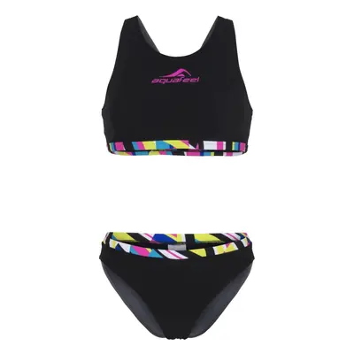 Női fürdőruha aquafeel stripe confusion racerback black/multi