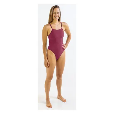 Női fürdőruha finis skinback solid cabernet