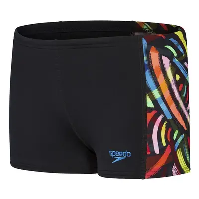 Speedo digital panel aquashort boy black/volcanic/fluo