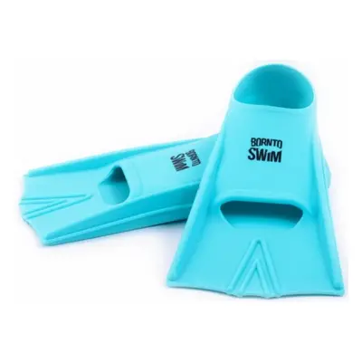 Borntoswim junior short fins turquoise s