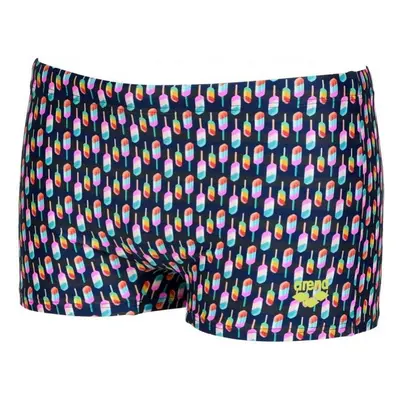 Arena men swim short allover asphalt/multi