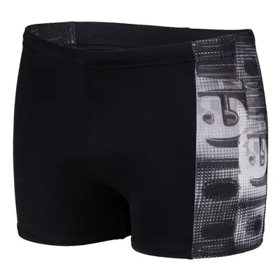 Arena overlap swim short black/white multi s - uk32