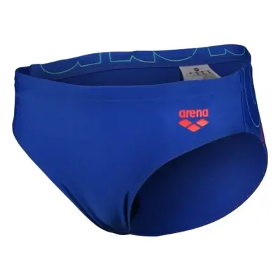 Arena boys swim brief graphic royal/fluo red 152cm