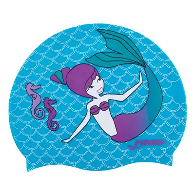 Finis mermaid silicone cap paradise kék