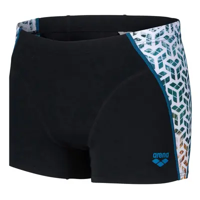 Arena planet water swim shorts black/white multi s - uk32