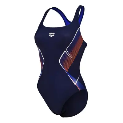 Arena my crystal swimsuit control pro back navy/neon blue s - uk32