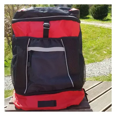 Hátizsák borntoswim ows backpack fekete/piros