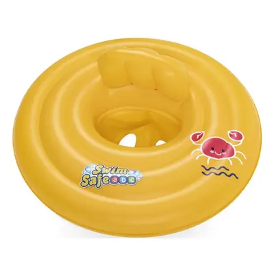 Inflatable baby seat ring sárga