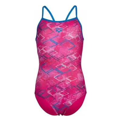 Arena daly swimsuit light drop back girls freak rose/blue china 152cm