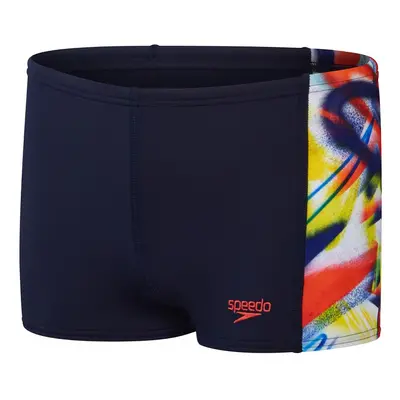 Speedo digital panel aquashort boy true navy/watermelon/bitter lime