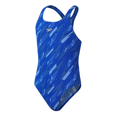 Speedo hyperboom allover medalist girls navy/blue 176cm