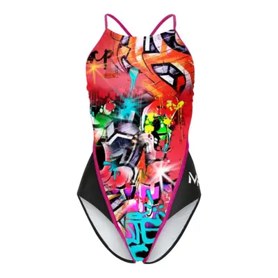 Női fürdőruha michael phelps laci lady open back multi/black