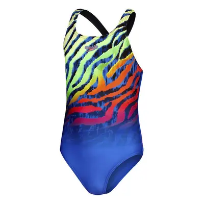 Speedo digital placement medalist girl blue flame/black/fluo