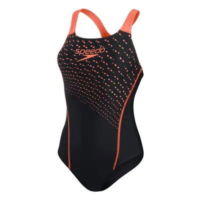 Speedo medley logo piece black/siren red xl - uk38