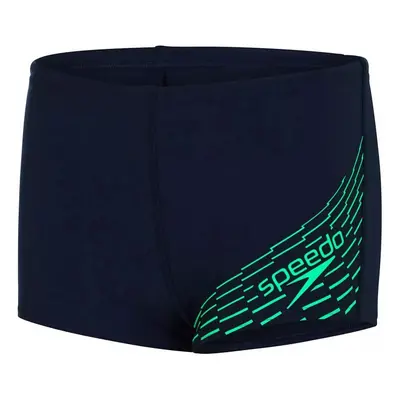 Speedo medley logo aquashort boy navy/fake green 152cm