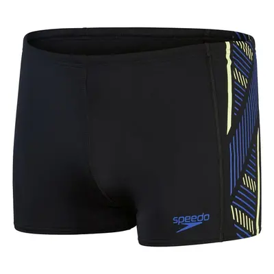 Speedo tech panel aquashort black/chroma blue/spritz l - uk36