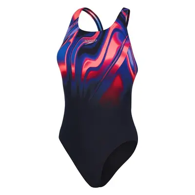 Speedo placement digital powerback black/phoenix red/blue