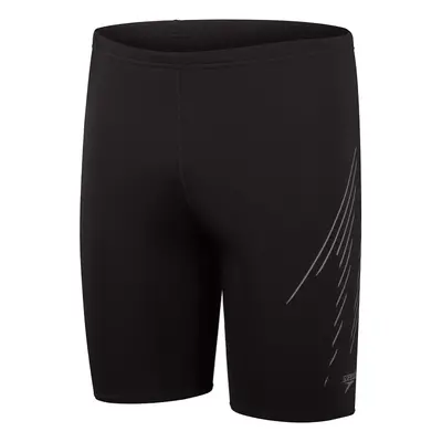 Speedo hyperboom placement jammer black/usa charcoal l - uk36