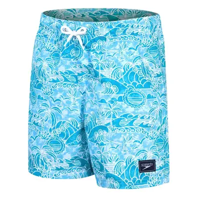 Speedo printed watershort boy alpine blue/pool/white 110cm