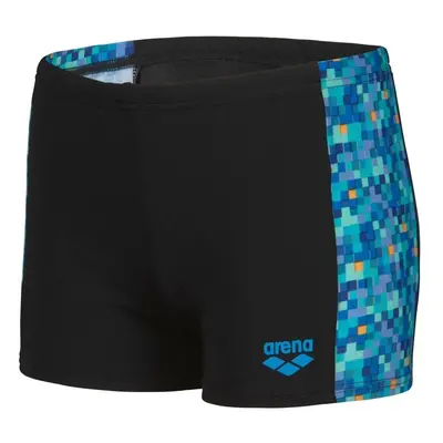 Arena pooltiles swim short boys black/blue multi 116cm