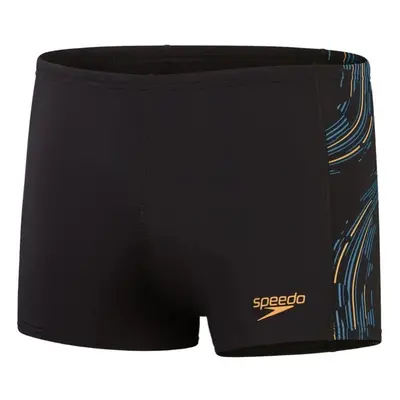 Speedo tech panel aquashort black/mandarin peel/dark teal xxl - uk40