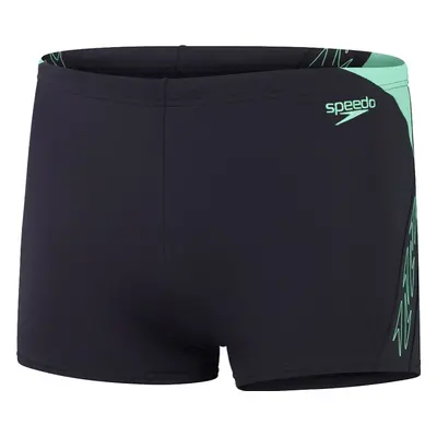 Speedo hyperboom splice aquashort true navy/herlequin green xl - uk38